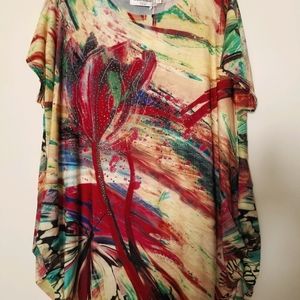 Portman Fashion Colorful Sparkle Tunic/Top